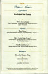 Dinner Menu